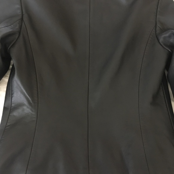 Aritzia Babaton Black Jett leather jacket S - Picture 3 of 8